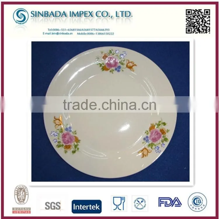 high quality porcelain ceramic soup plate