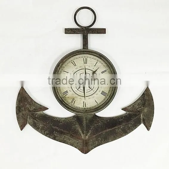 Hot Sale!!! Round Metal Vintage Multi Color Roman Numeral Wall Clock