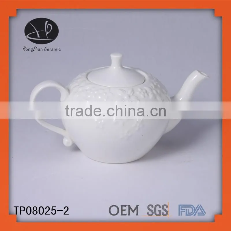 hotel arabic coffee sets for banquet, ceramic embossed tableware set,China homeware