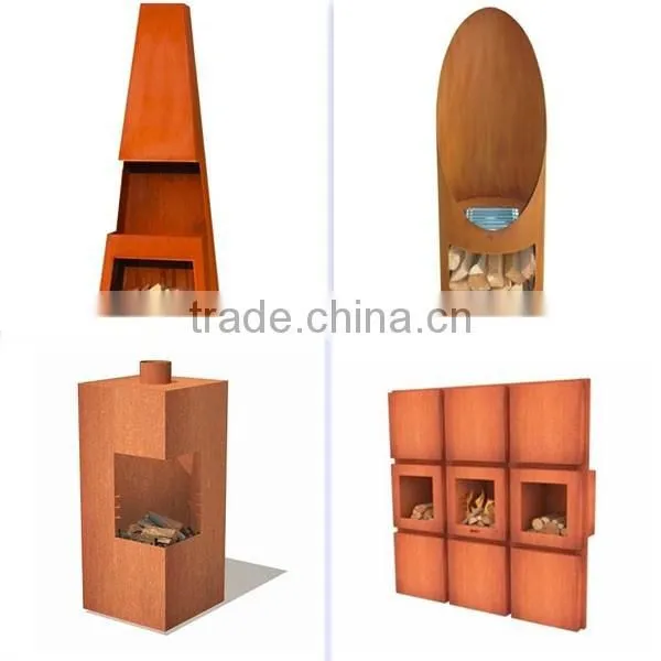 FO-9F03 Outdoor Large Corten Steel Fire pits