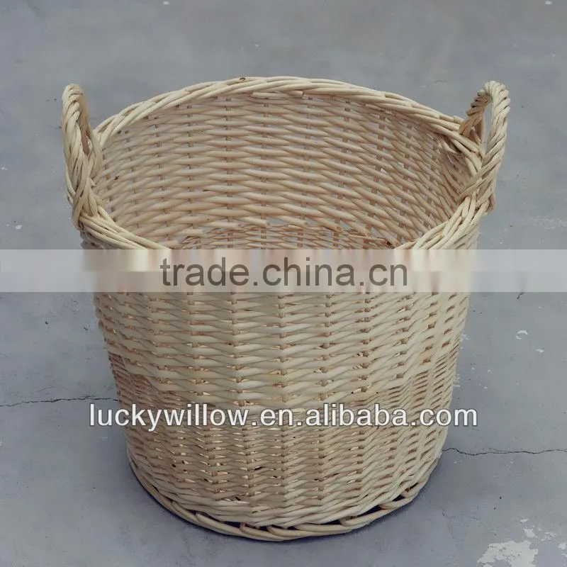 oval wickerrubbish basket