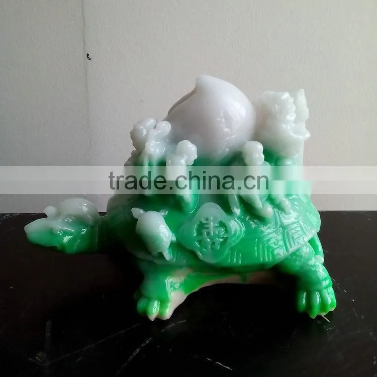 Resin tortoise figure