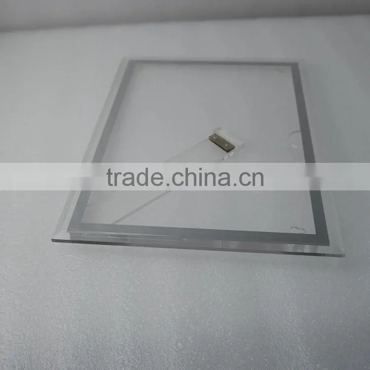 Crystal transparent acrylic photo frame a4 with support at back