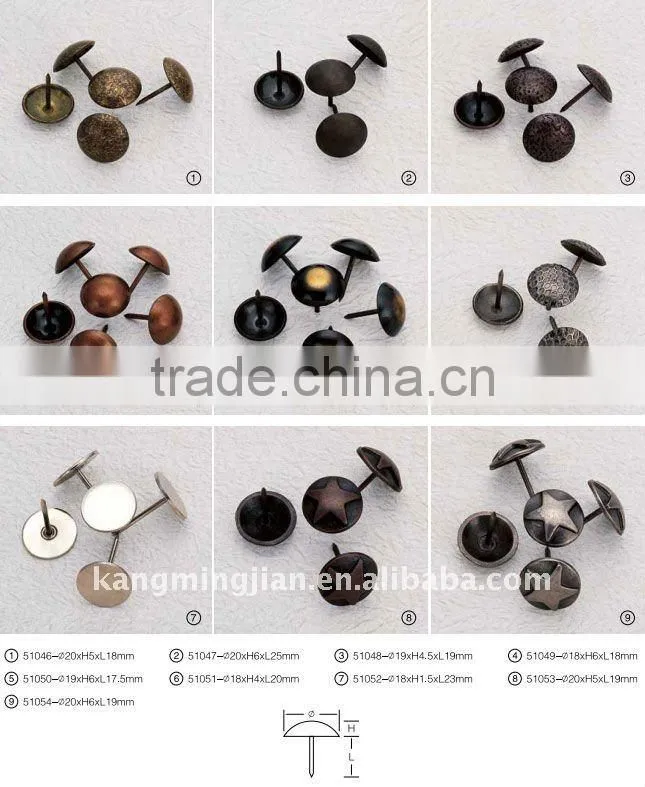 KMJ-207 series high quality nice sofa decorative nails for sofa