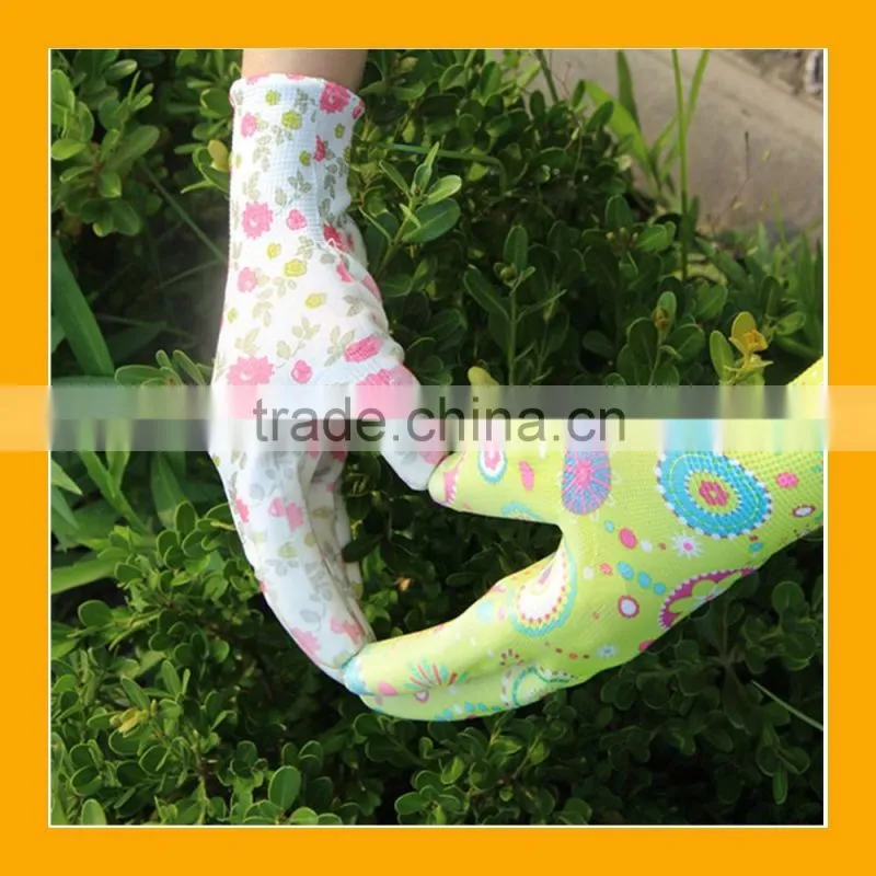 Cool Breathable Bamboo Yard Chores Gloves Summer Gardening Gloves With Anti UV Protection