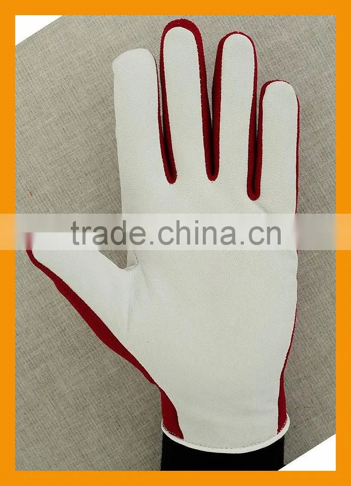 Wholesale Red Ladies Garden Pig Leather Gloves