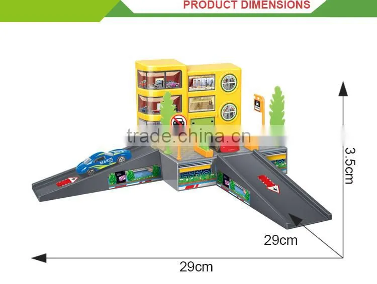 hot selling plastic rail car toy parking toy