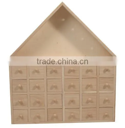 christmas calendar box wooden storage box