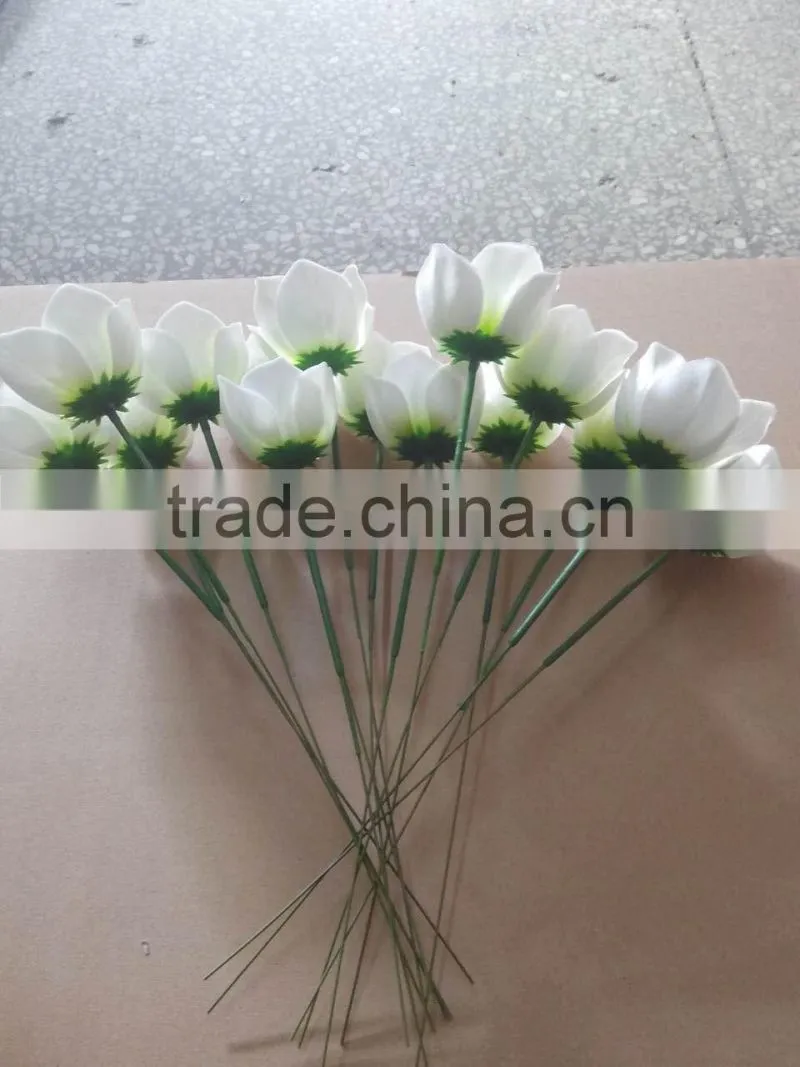 Hot Sale Big Christrose Hvid Single Decorative Artificial Sakura Flower Customized