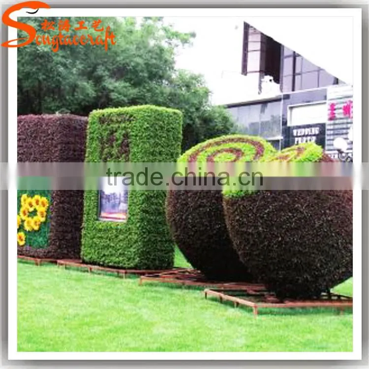 Garden decoration plastic animal garden decoration topiary sculpture artificial topiary plant