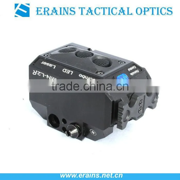 New compact tactical square red laser sight scope and strobe 200 lumen CREE Q5 LED light combo (FDA certified)