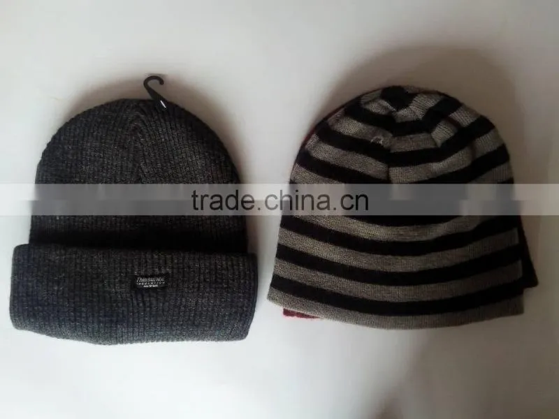 Custom Fashion Cheap Camouflage Knitted Hats With 3D Embroidery