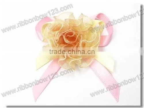 wedding dress satin ribbons bow