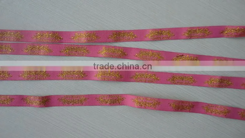 2017 custom printed logo /brand name grosgrain ribbon