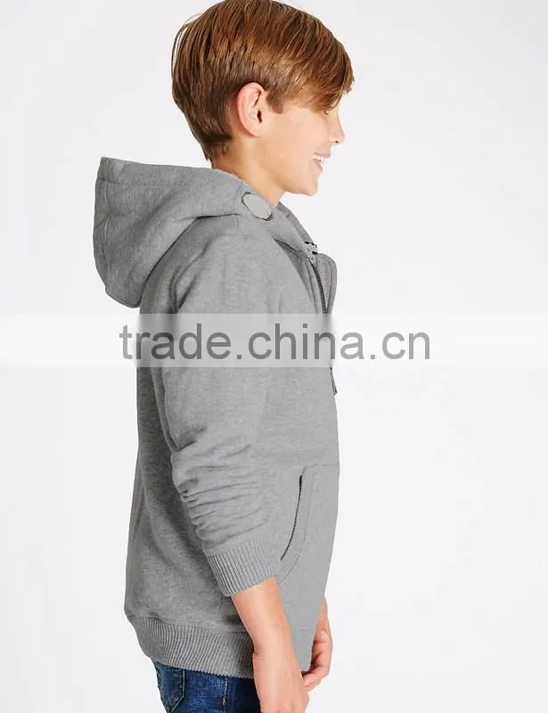 winter warm thick kids coat velour inside Cotton Rich Hoodie Sweatshirt with hooded(5-14 Years)