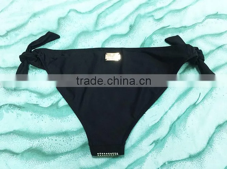 Classic style youg girls swimear iron bead design sexi hot girl bikini