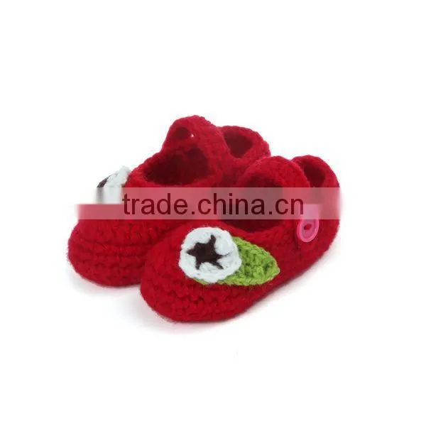 A Flower A Leaf Design China Supplier Crochet Baby Shoes Pattern