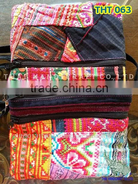 Thai Embroidered HMONG Hill Tribe Tote Hand Bag Shoulder Bag Cross Body Bag