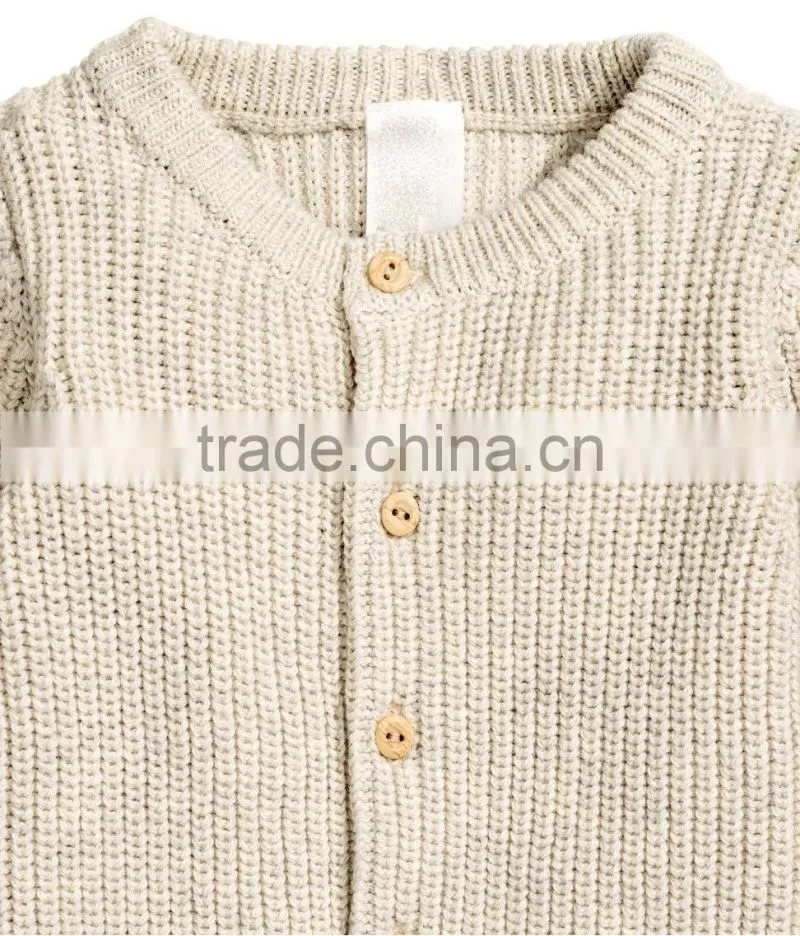Ribbed cardigan kids cable knit heavy sweater for baby