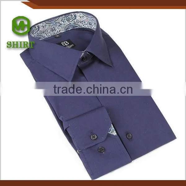 2016 Latest Shirt Design slim fit fashion dress shirts for men