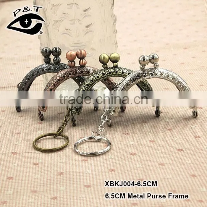 2017 New Arrival Engraving Flower Metal Purse Frames Mini Frames