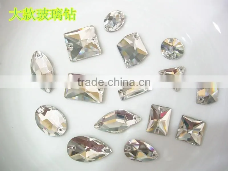 white clear crystal beads sew on beads for wedding dress