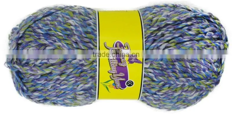 Charmkey wholesale hand knitting texture yarn 100 acrylic yarn