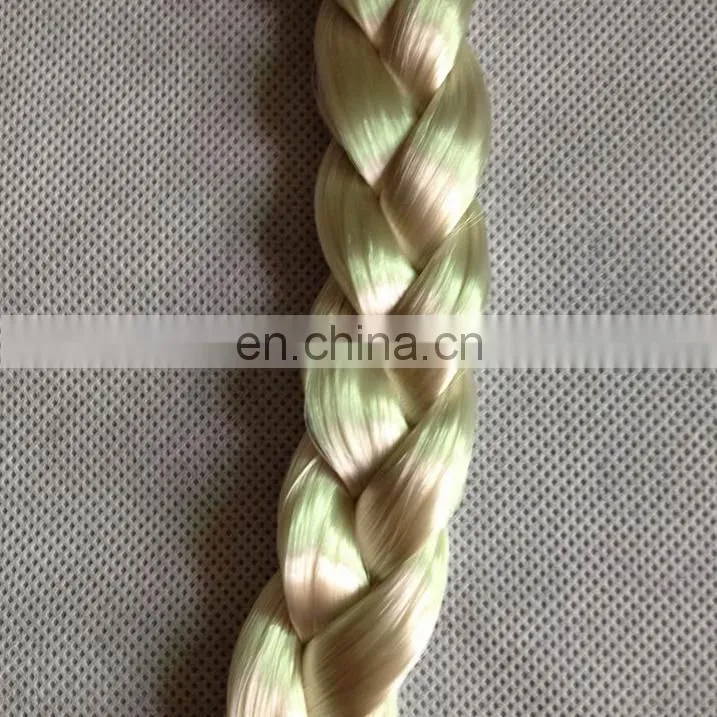 PWS-0451 Girls cosplay wigs braid Frozen elsa wigs braid