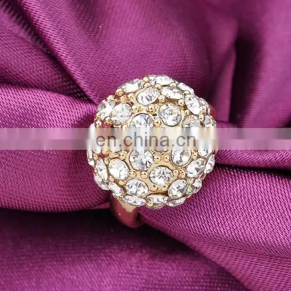 Hot Selling Diamond Paved Gold Sparkling Knuckle Ring Wedding Jewelry