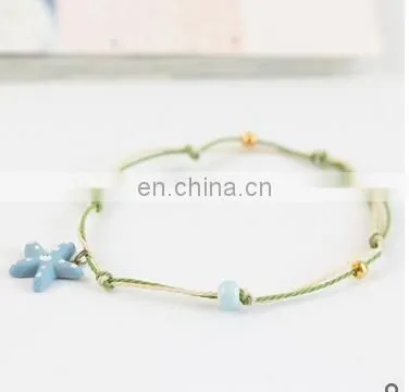 Simple cartoon bracelet female ceramic small adorn article bell bracelets lovely couples jewelry birthday gift