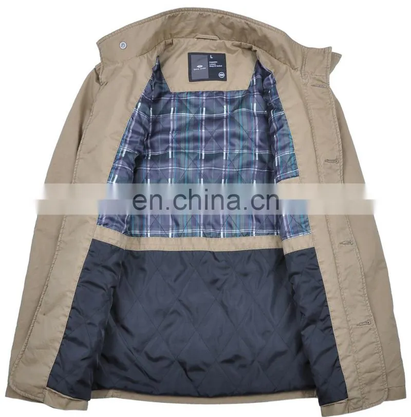 lastest new spring thin diamond quilted army stylish long coat mens