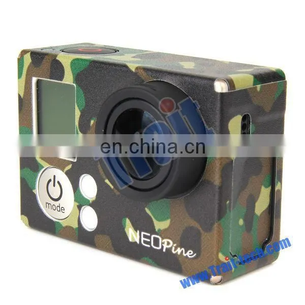 Fashion Camouflage Pattern Housing Case Skin Sticker for Gopro Hero 3/3+