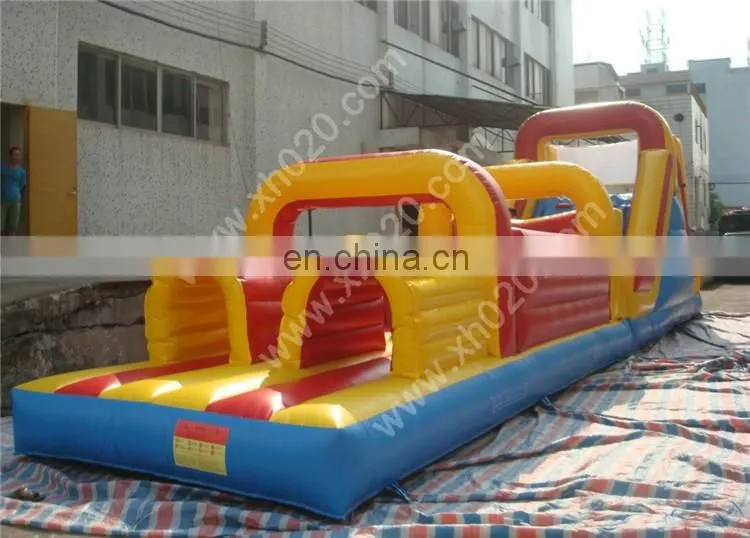 New Commercial Sport Theme Inflatable Obstacle Course With Pool