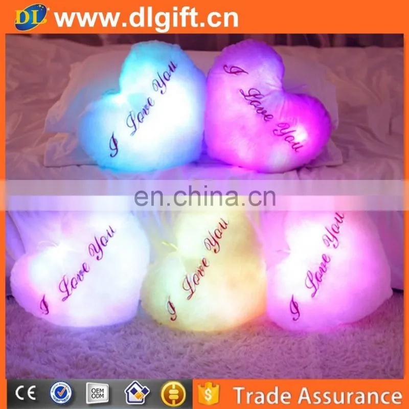 Romantic colorful LED dream light plush pillow