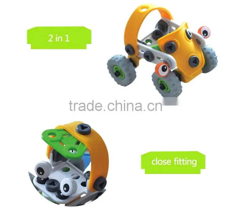 Cute educational alloy&rubber building blocks for sales