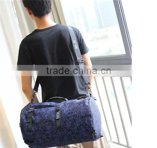 high quality mutifunctional canvas duffle bag sports outdoor travel backpack