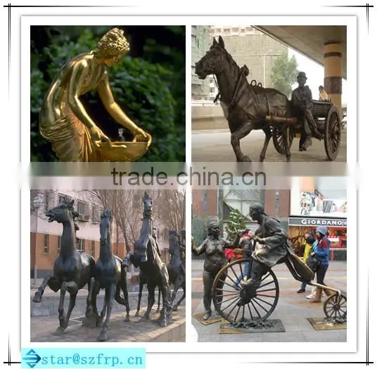 High-strength fiberglass statue
