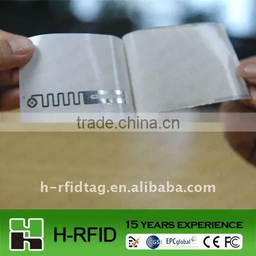 assets management application 6C UHF RFID paper tag