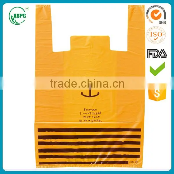 HDPE food grade plastic shopping bags