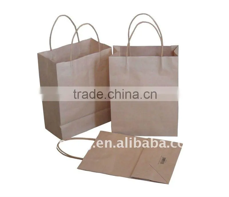 Fancy design kraft paper bag for shopping