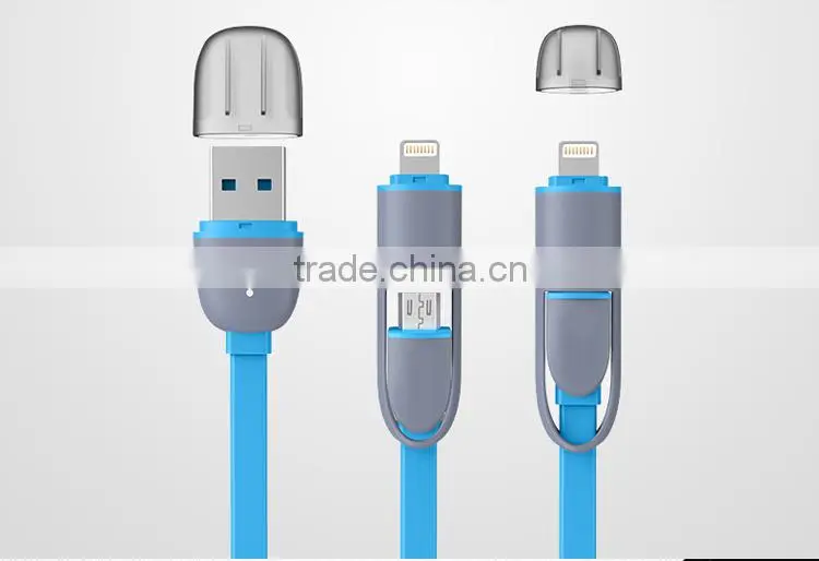 MOFi 2015 Hottest 1 Meter 2 in 1 Data Cable for Android and iPhone