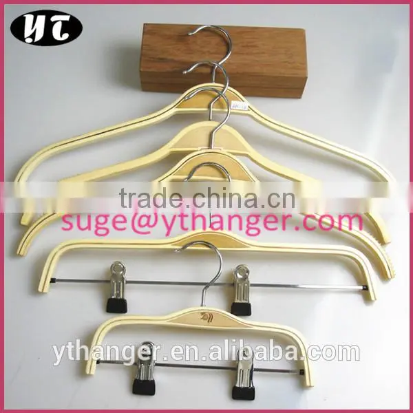NK01 natural metal hanger laminated baby hanger