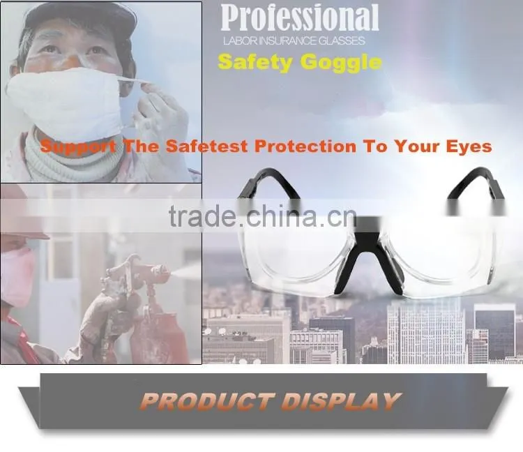 Made in China wholesale high impact resistance safety glass eye safety glasses with myopia frame insert