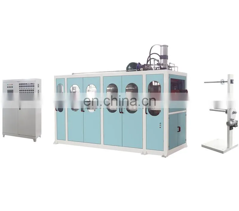 UD 660 Automatic food grade storage plastic clam container box Thermoforming making Machine with ir ceramic heater cam driven
