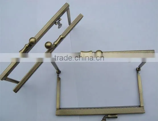 Antique Metal Purse Frame With Sewing Holes