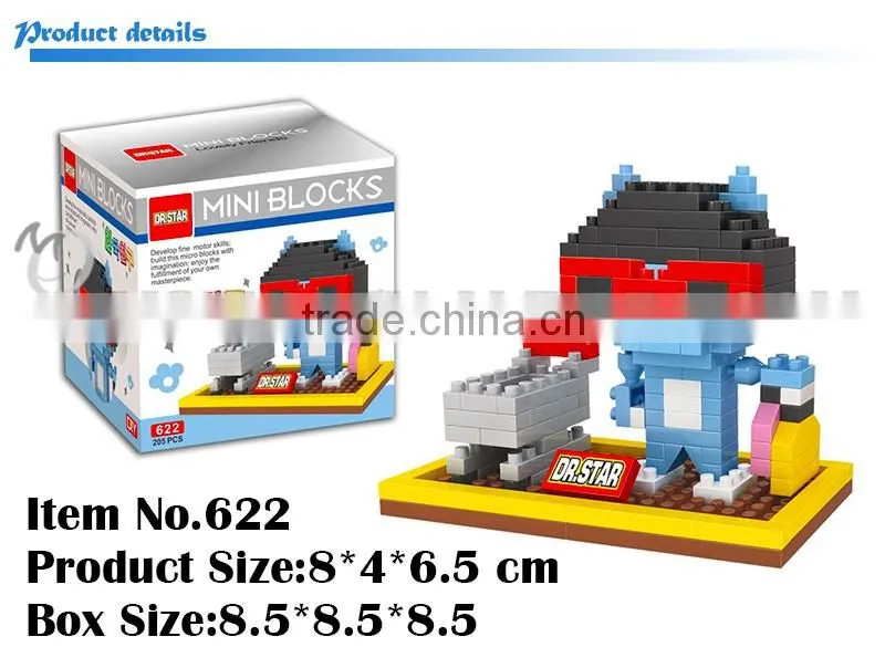 Mini Qute DR.STAR kawaii 6 styles korea expression package plastic building block cartoon model education educational toy