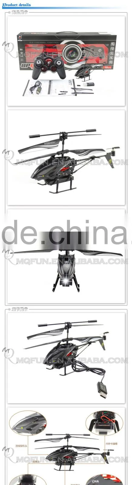 Mini Qute RC remote control flying Helicopter Quadcopter 3.5 channel Video educational electronic toy NO.S977