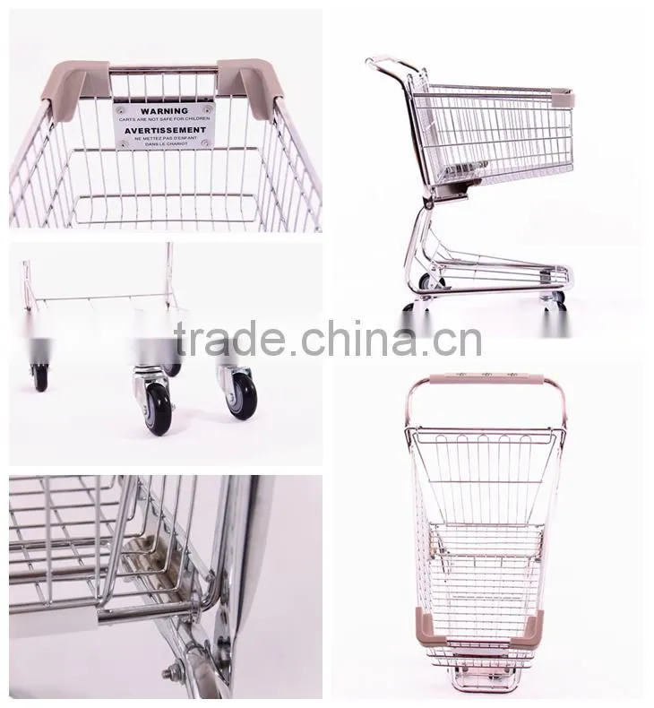 Stable structure metal shopping carts