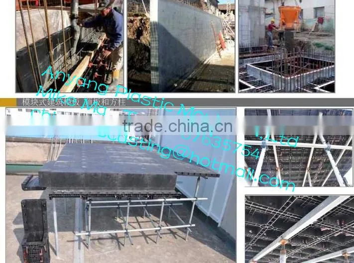 Plastic Building template Plastic Formwork Plastic composite template Reusable Plastic Formwork