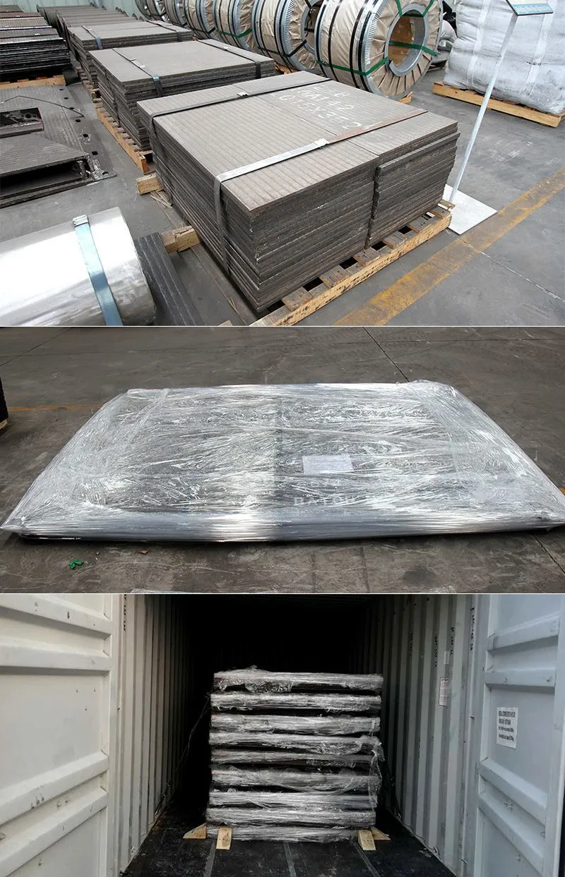 HRC58-65 HRC60 Weld Overlay Wear Resistant Bimetallic plate
